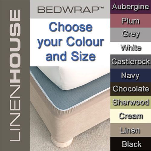 Bedwrap fitted valance easy fit stretch bedskirt