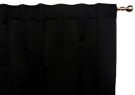 Black Blockout Curtains Concealed Tab Top Onyx Black