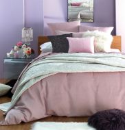 DOUBLE BED QUILT COVER ANGELINA Pink PLUS EUROS