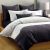 Queen bed quilt cover set Shandong Black and White 6 piece