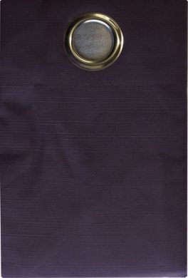 Eyelet Blockout Ready Made Curtain AUBERGINE Limited Edition PAIR 2x130x221cm
