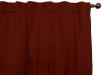 Ready Made Blockout Curtain Concealed Tab Top brick red 2x130x221cm Benjamin James Victoria's range