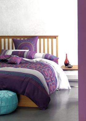 Linen House Bukhara Queen Bed Quilt Doona Cover 5 piece set