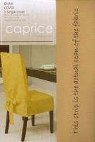 CHAIR COVER CANVAS GOLD / MUSTARD STUNNING NEW