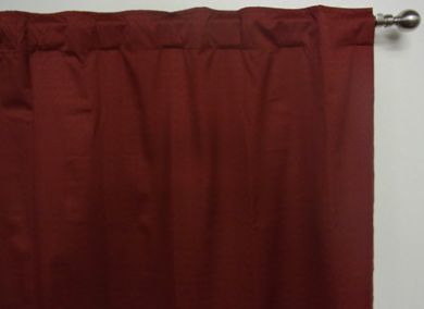 Ready Made Curtains Concealed Tab Top BLOCKOUT carmen red wine
