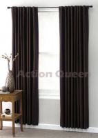 CLUB LINEN Chocolate BLOCKOUT curtains 180x2x213cm UVR sun protection block heat and keep cool in summer