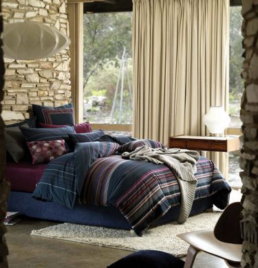 SIngle Quilt Cover Set Corryong Graphite by Linen House