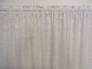 Traditional Rose Jacquard Lace Rod Pocket Curtain 3 or 5 metre x 213cm drop