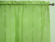 Green Sheer Rod Pocket Curtain 1x140x213cm Ibiza Flower design - Great for girls room
