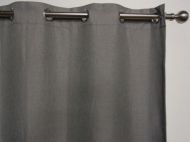 HARLOW Eyelet Blockout Ready Made Curtain 1x240x221cm Ironstone Grey Soft Drape