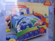 BOB THE BUILDER CONSTRUCTION SINGLE QUILT COVER SET MUCK AND LOFTY with Bob Cushion