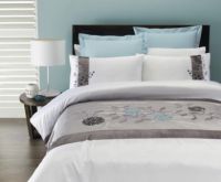 King Bed Quilt Cover Set LOUISE faux silk CAPRICE