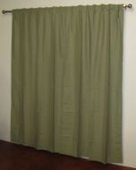 BENJAMIN JAMES Blockout Curtains Concealed Tab Top ready made curtains BLOCKOUT Moss Green
