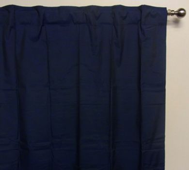 Concealed Tab Top curtain BLOCKOUT 2x110x221cm Thunderstorm Blue PAIR