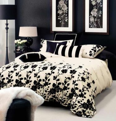 Linen House Verona Queen Bed Quilt, Cream Crushed Velvet Duvet Cover